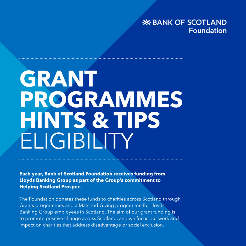 Grants programmes Hints & tips eligibility